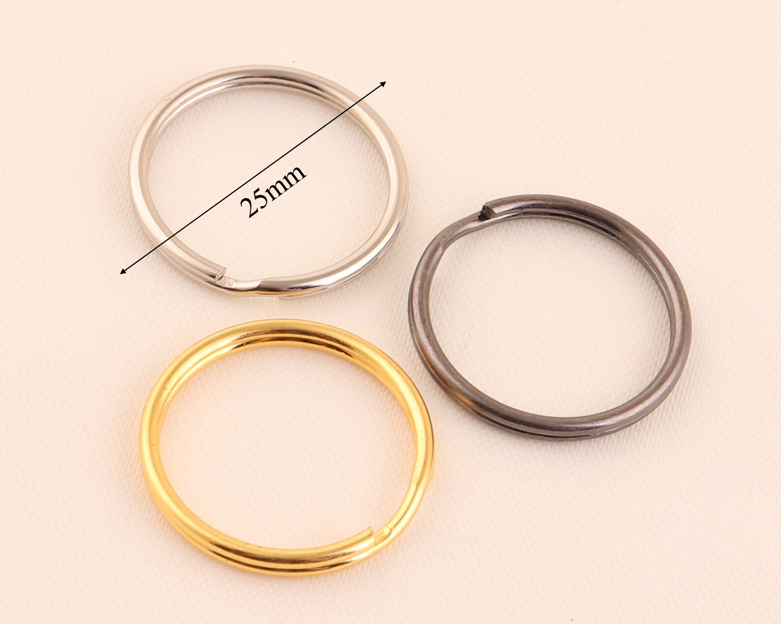 1 Inch Key Fob Hardware With Key Rings Sets Key Fob Hardware Key Ring