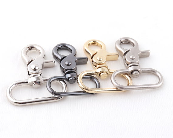 Silver/gold/gunmetal Swivel Trigger Snap Hooks Purse Lanyard Clip Lobster  Clasps,32mm Swivel Clips and 30mm Lobster Hook,purse Clasp for Bag 
