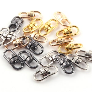 20 mm Swivel Connector Double Loops Swivel Clasps-swivel hooks key ring connector zinc alloy Connector Link For Lanyards Bracelets Keychains