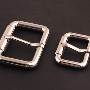 32 mm/22 mm Metal silver Center Bar Buckle,Slide Belt Strap Fasteners Buckle,Adjuster Buckles,Purse Buckles Bag buckles Wholesale -4pcs
