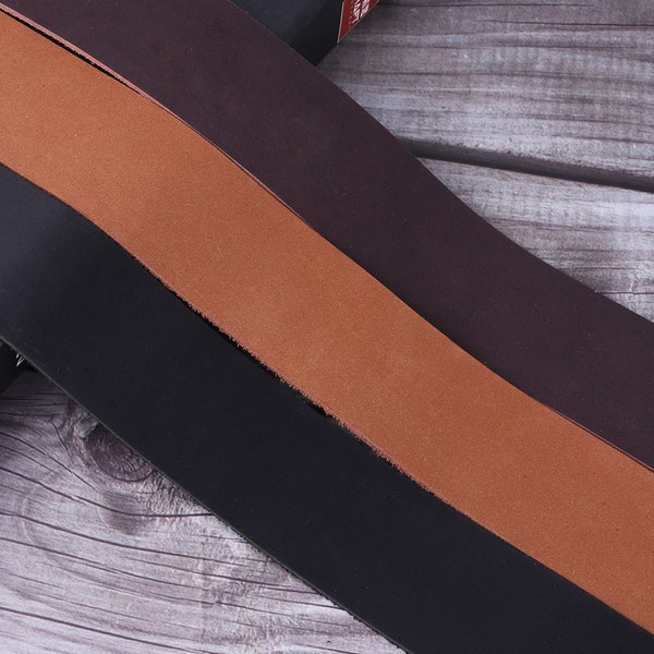 genuine Leather Strap,natural long leather Strip-brown,black,khaki,purse straps,belt blank 1 1/2 inch wide leather craft for diy Bag Straps