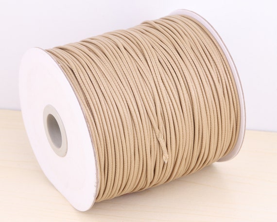 1.5mm Tan Color Environmental Korean Cord Wax Cord,waxed String,color Waxed  Polyester Thread,bracelet Necklace Making,leather String Cords 