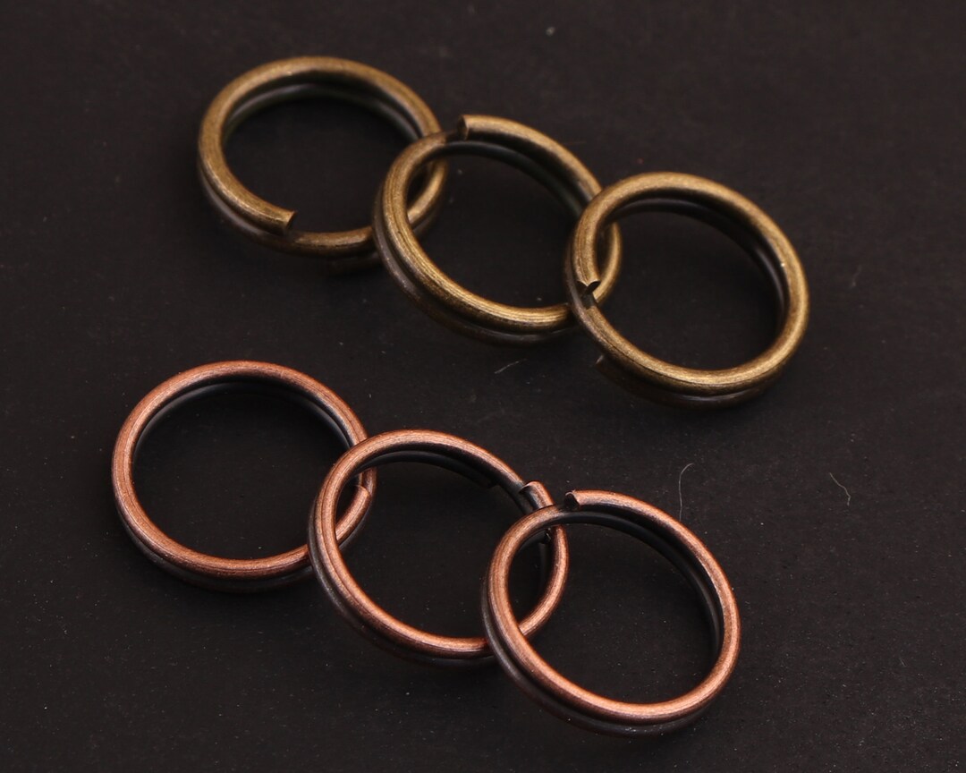 200pcs 8 Mm(inner) Small Key Ring Bronze and Antique Copper O Ring Mini ...