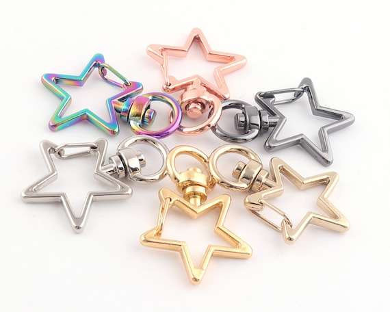 Lot De 30 Porte-Clés Mousquetons Pivotants - Alliage, Argenté, 3,9 Cm, Pour Sac, Ceinture, DIY, Décoration