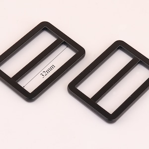 1 1/4 inch(32 mm) black slider Adjuster Buckle Metal,Alloy Slide Belt Buckle Tri Bar Buckles Strap Buckle metal purse Buckle leather crafts
