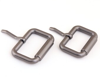 Hebilla de barra central de bronce metálico de 25 mm y 22 mm, hebilla de sujetadores de correa de cinturón deslizante, hebillas de ajuste, hebillas de monedero, hebillas de bolsa, venta al por mayor, 6 uds.