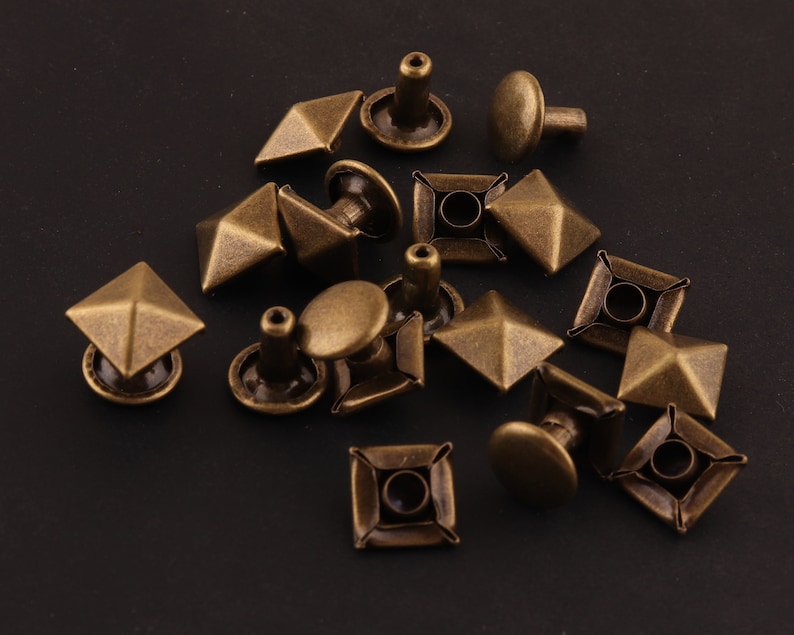 50sets Metal Rivet Stud for Leather Craft88mm Bronze Rivets Etsy