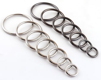 15mm-50mm Metal O rings Purse ring Round rings silver and gunmetal O ring buckles Silver o-rings Solid O Ring,purse ring belt rings for bags