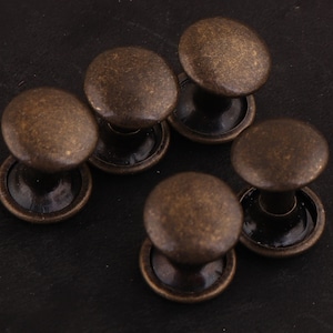 50 sets 9*11 mm Long Post Double Cap Rivets,bronze metal Rivets-Rivets studs,Leather Rivets,Rivet Studs,Metal Button Double Head Rivets