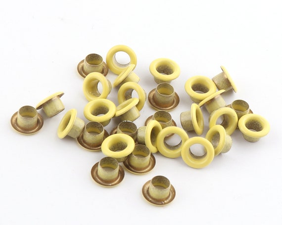 100pc 1/4 Grommets Eyelets for Clothes, Leather, Canvas - Self