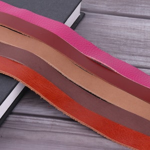 3/4inch wide Natural leather strap-Long Leather Strip,Italian Leather strips,Purse Straps,Black Strip,natural Leather Belt,Genuine Leather