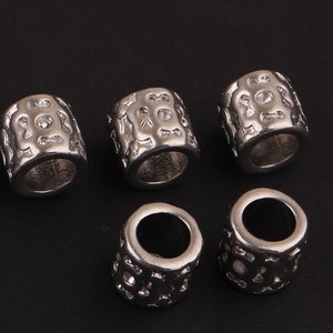 6 mm runde Edelstahl-Perlen-Silber-Spacer-Perlen,Röhrchen-Spacer-Perlen,Armband-Perle,Halsketten-Perle,Bulk-Perlen,lose Spacer-Perlen viele Optionen