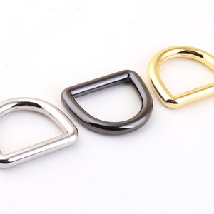 1&quot;inch(25 mm) D-ring Findings Heavy Duty D Ring buckles Metal D rings D-rings Purse Hooks high quality for Bag Belt Strap Hardware-3 color