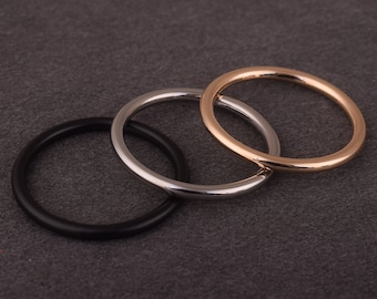 Metall O Ringe 30mm Geldbörse Ring Runde Ringe Gold O Ring schwarz O Ring Schnallen Silber O-Ringe Massiv Messing O Ring,Hundehalsband Ring,Diy Gürtel Ringe