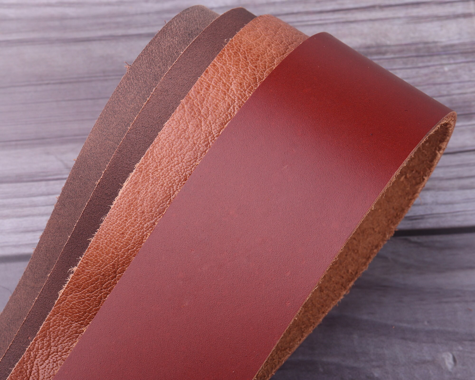 1 1/2 inch 38mmwide genuine leather striplong leather Etsy