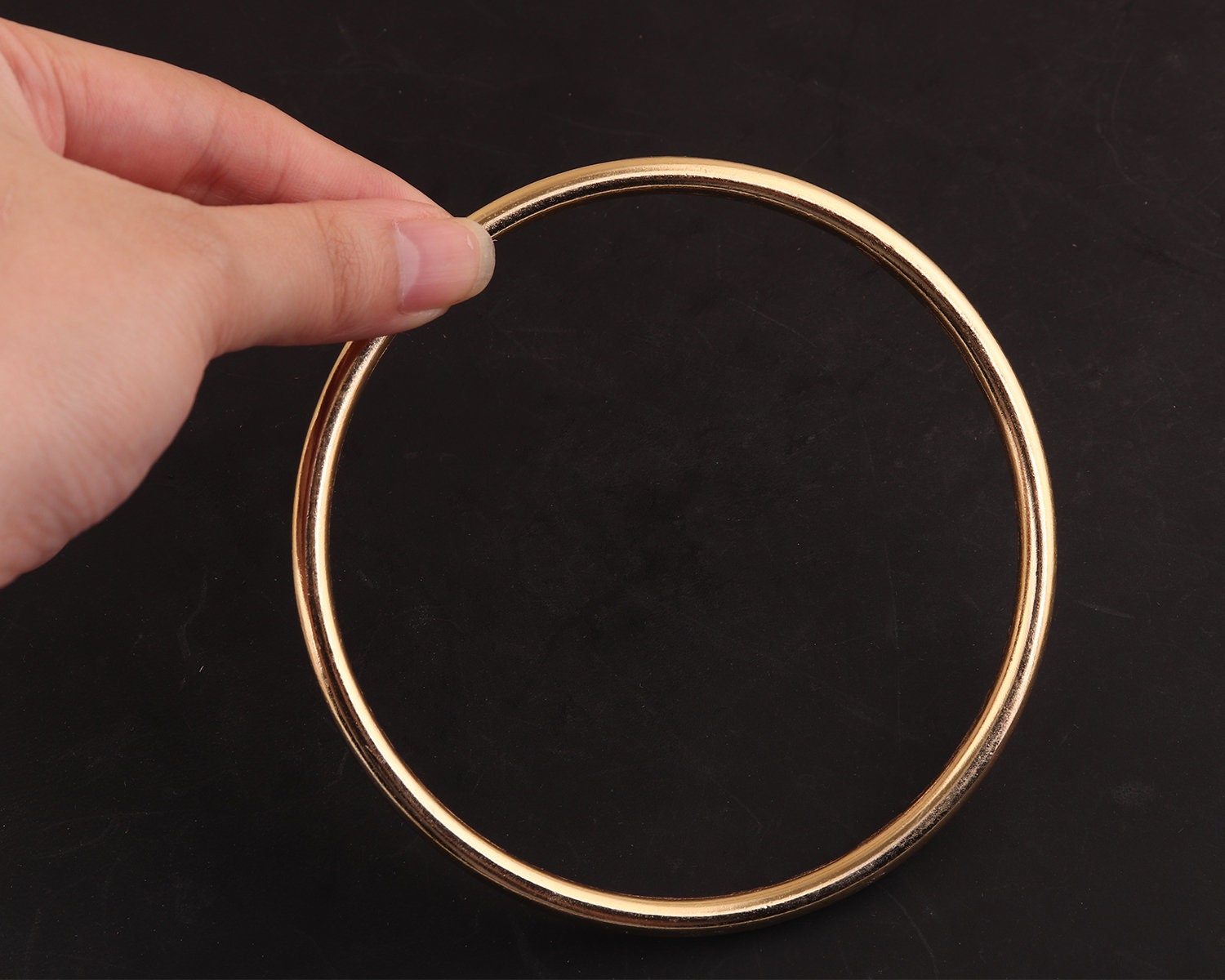 90 Mm Large Round Ring Closed Ring Metal Jumbo Gold O Ring O - Etsy