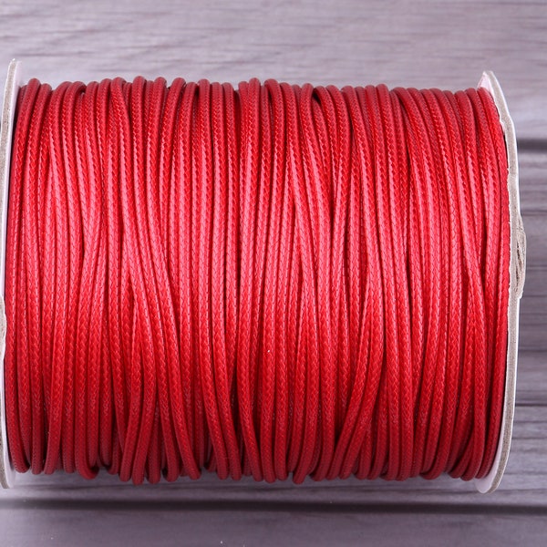 2mm red Korea Waxed Polyester Cord Thread Wire,diy Jewelry Beading Bracelet Necklace,Korean Cord,Environmental Korean Waxed Polyester Cords