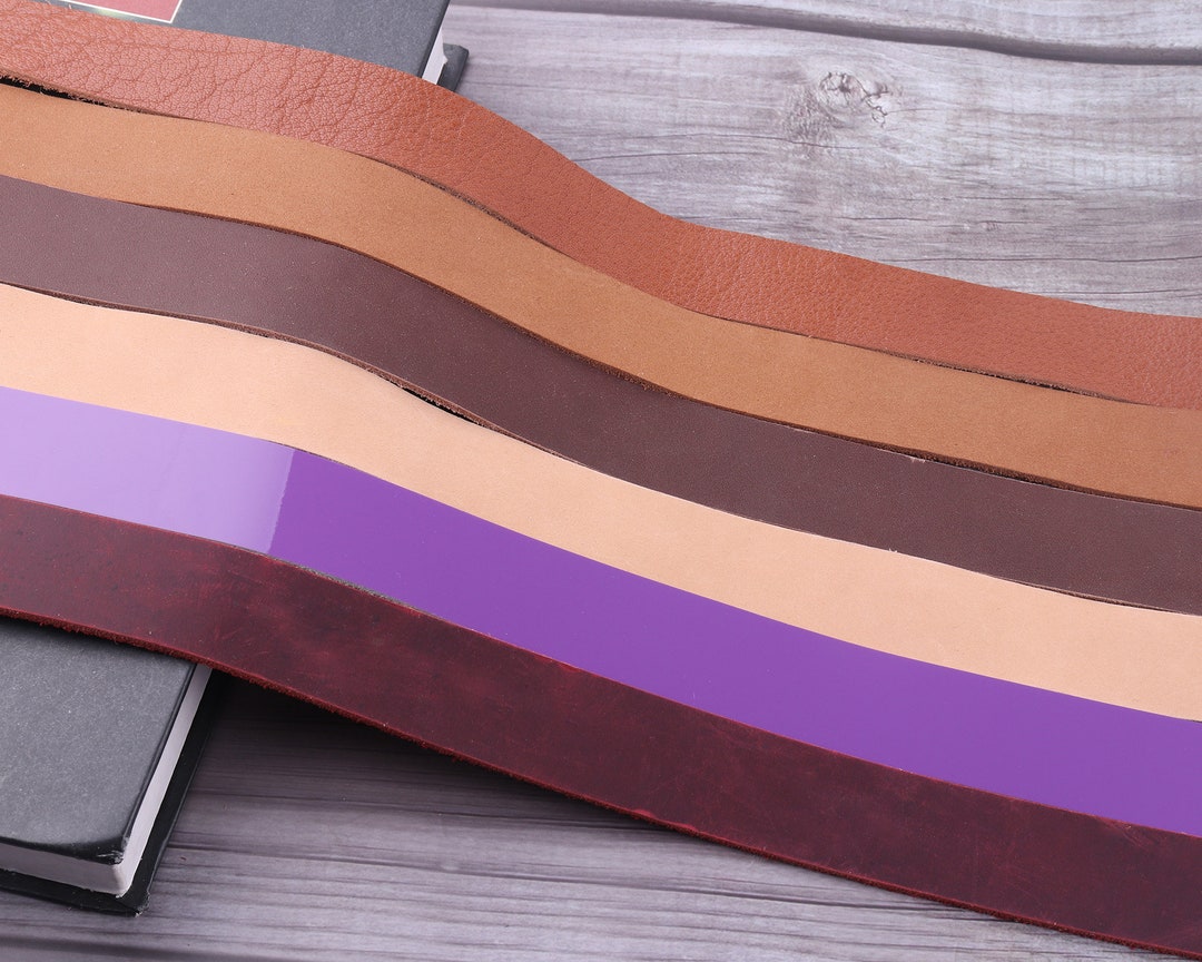 1 Inch 25mmnatural Leather Straplong Leather Strip,belt Diy,purse