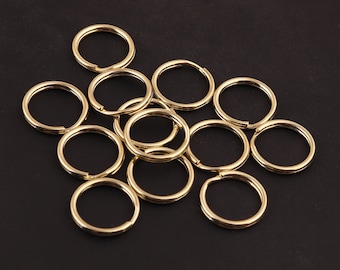 15mm*12mm light gold Split Rings,Jump Rings Double Loops Bulk Jump Rings Split Ring Double Loop Rings key ring Findings Metal Split key Ring