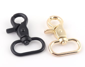 20 Pezzi Ganci Girevoli Con Moschettone E Anello – Multicolore, Metallici Per Portachiavi E DIY - 2