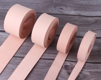 Full Grain Leather Strip-Natural leather strap,Creamy white leather for belt,1"/2"purse straps,Leather Strapping Blank leather for bag strap