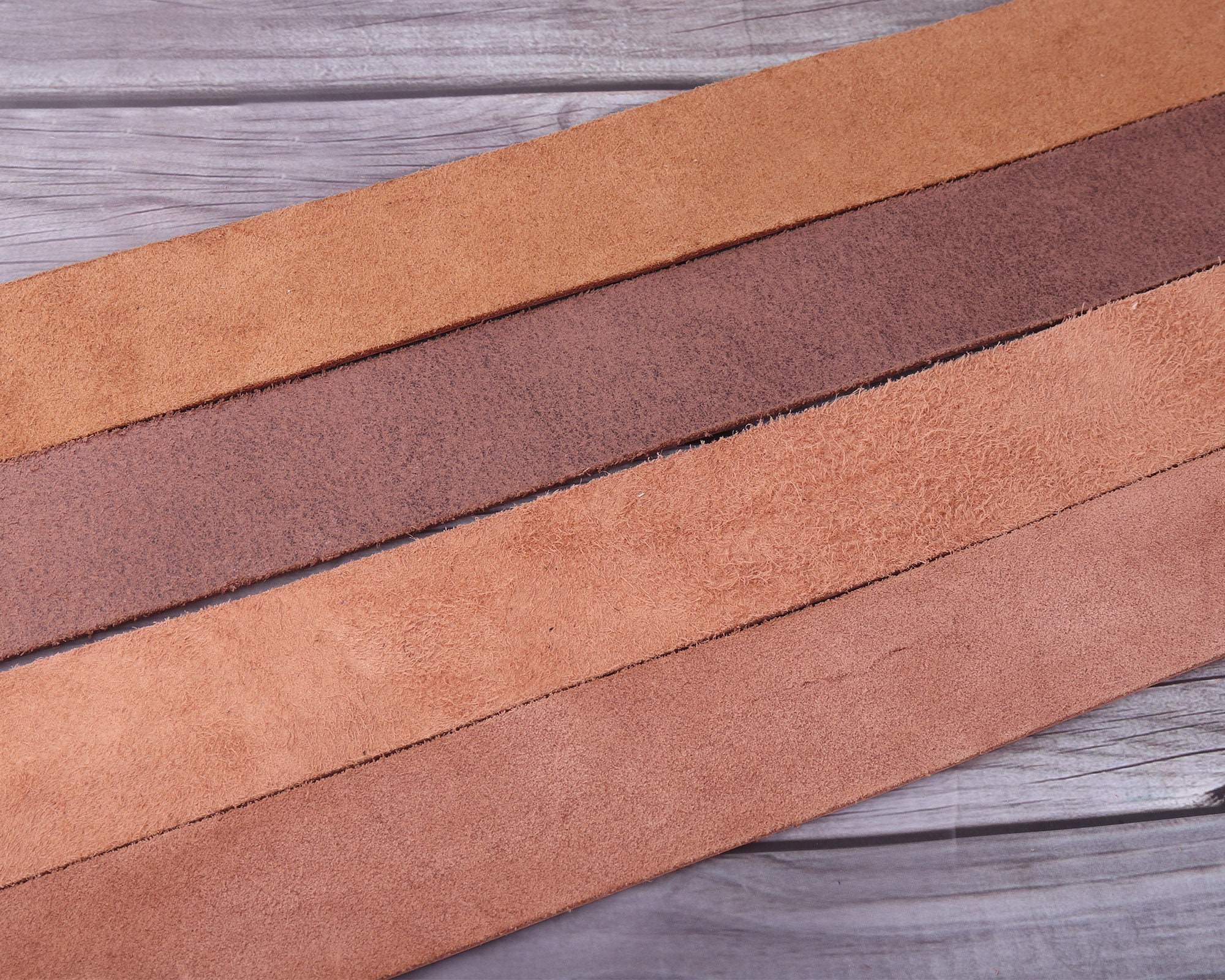 1 1/2 inch 38mmwide genuine leather striplong leather Etsy