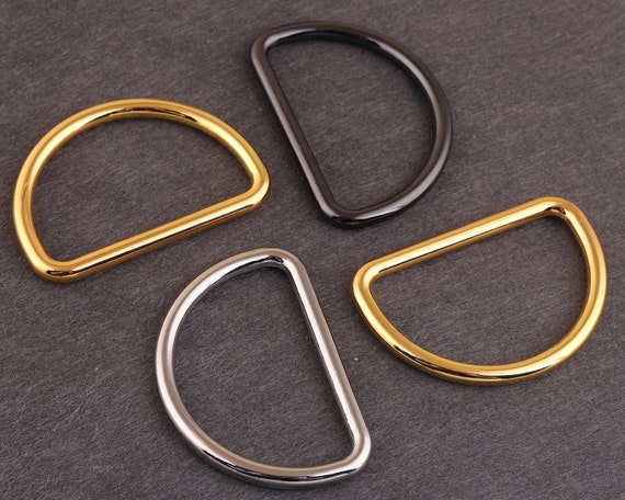 Milisten 32Pcs Plastic D Rings 20mm Semi Circular D Ring for Webbing Belt  Buckles Bag Ribbon Accessories (Mixed Color)