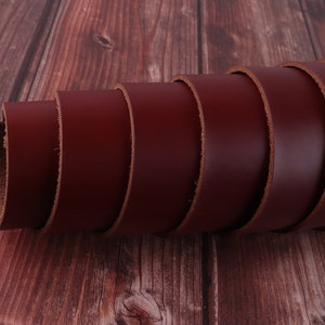 Genuine Maroon natural leather,leather strap-Thick Solid cowhide Leather,leather scrap,genuine leather for bag /belt