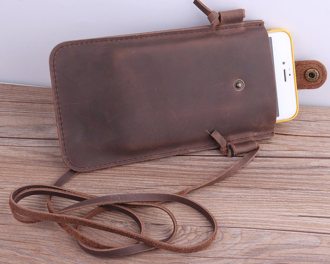 Leather Mobile phone casesBrown Leather iPhone Travel Etsy