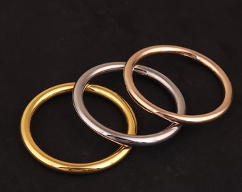 Metal O rings 30mm Purse ring Round rings Gold O ring light gold O ring buckles Silver o-rings Solid Brass O Ring,dog collar ring,belts ring