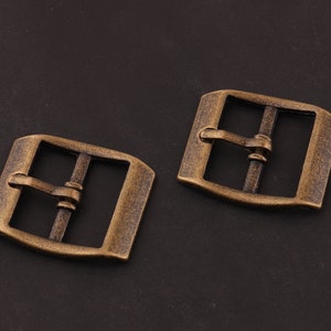 10pcs 22mm Bronze Belt Buckle Adjuster Buckle,Tri Bar Buckles Strap Buckle Adjuster Slider purse buckle Leather craft/pin Buckles for strap