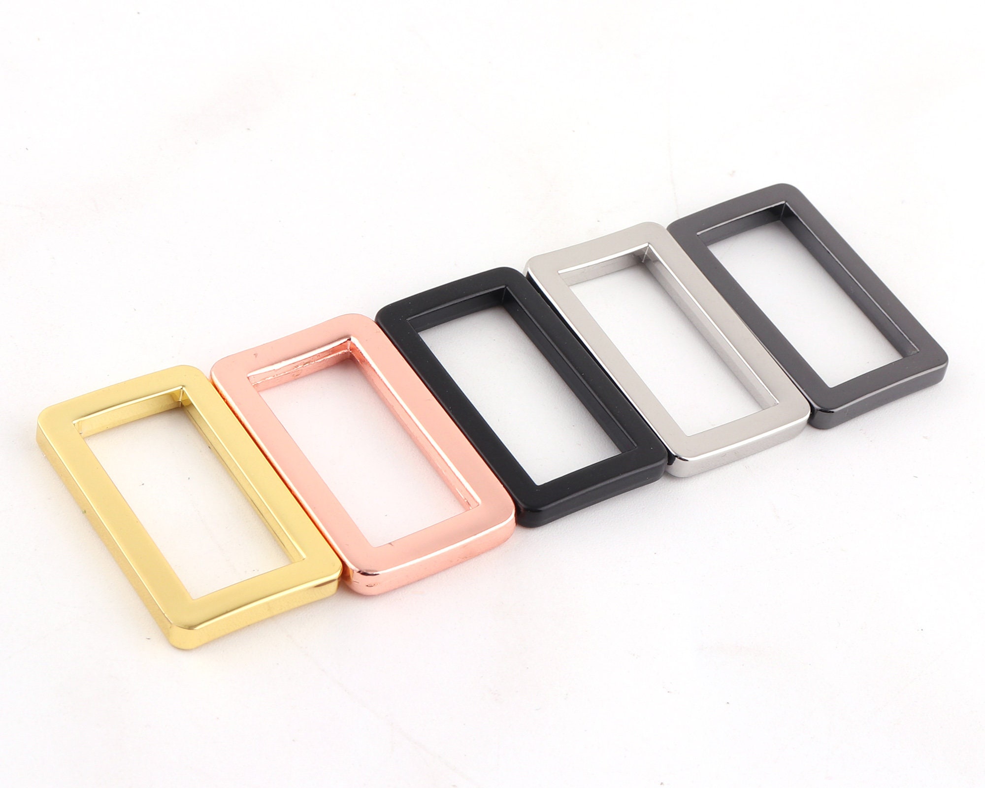 Multi Color Rectangle Rings 1 ”(26mm) Square Ring Purse Notions Strap ...