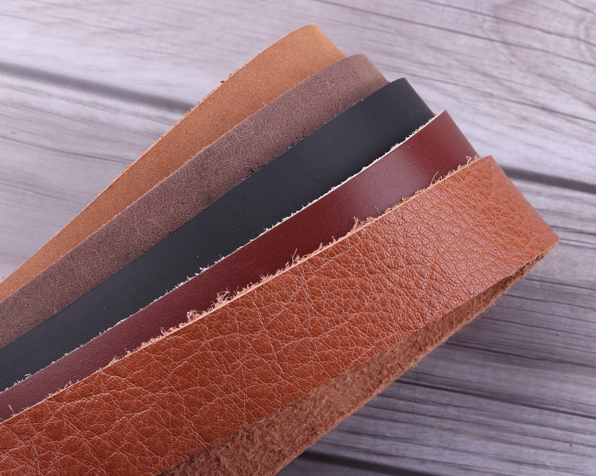 Sepici Natural Leather Belt Blank – Heavy 8/10 Oz, 1/2" Wide, 60-70" Long, Premium Bull Hide - View #7