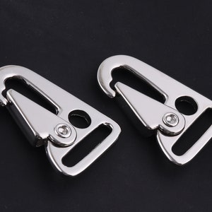 1&quot;(24 mm)Silver Metal Snap Hook Sling Clip Spring Gate hook Bag Accessories,purse Spring Hook Carabiner clip For keychain,Triangle snap hook