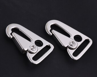 1"(24 mm)Silver Metal Snap Hook Sling Clip Spring Gate hook Bag Accessories,purse Spring Hook Carabiner clip For keychain,Triangle snap hook