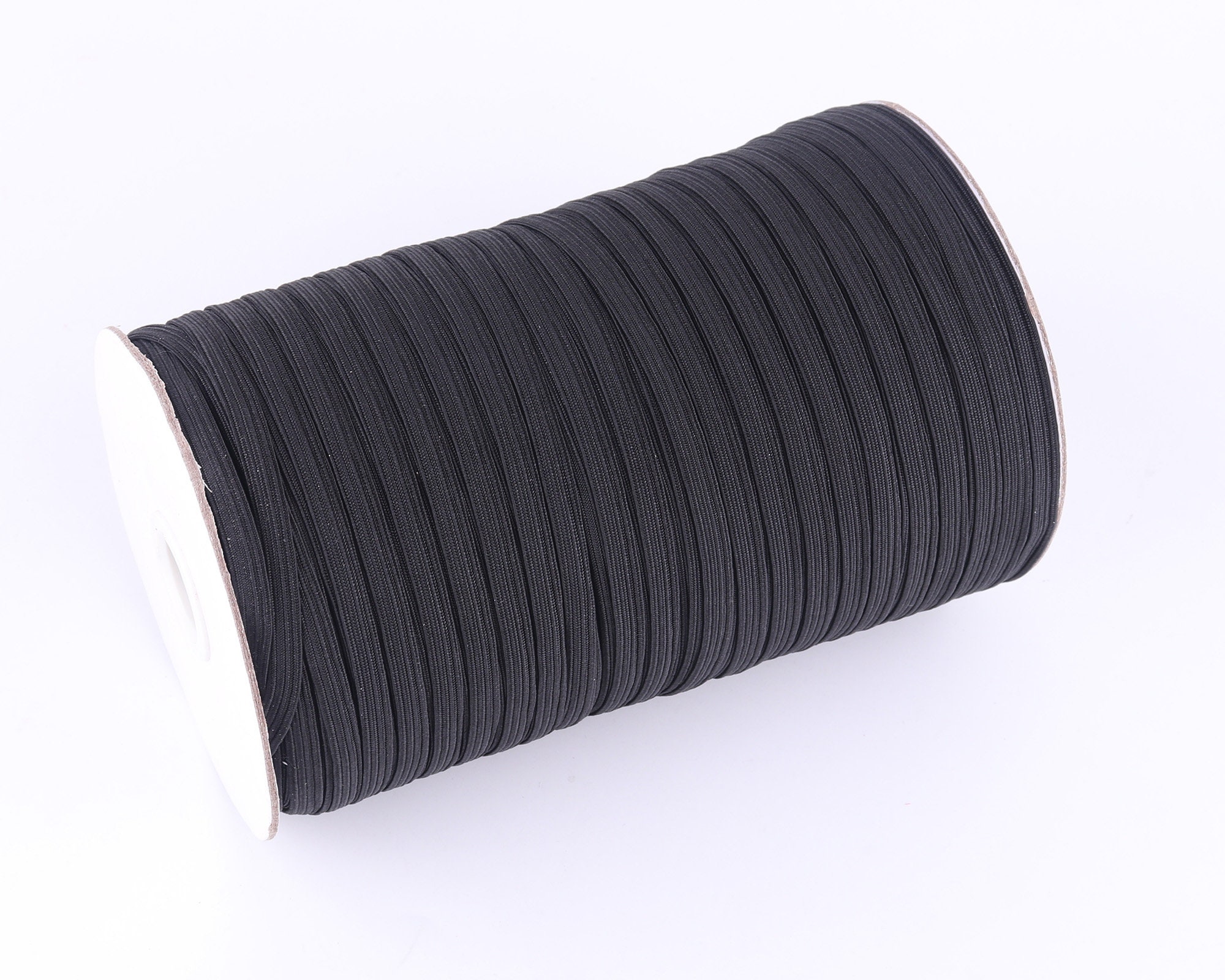 Thin Sewing 3mm Elastic Band White/black Color High Elastic Flat