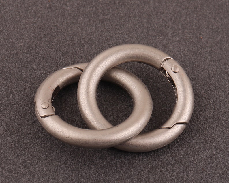 21mm Spring Gate Ring Matte Silver O-rings Metal O Rings | Etsy