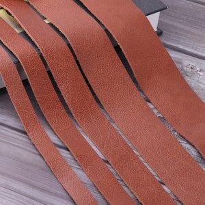 Natural Leather Strap-Long Leather Strip,Belt Diy,Purse Strap,sienna Strip,natural Leather Belt,Genuine Leather,Italian Leather,Raw Material