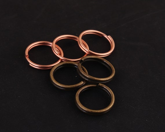 100pcs 8mminner Small Key Ring Rose Gold/gold O Ring Large Key Fob