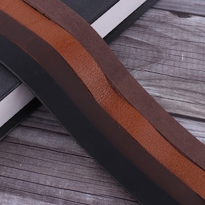 1/2 inch Genuine leather straps lace cord,black/camel leather lace/leather for bracelet,cowhide leather straps/Leather Necklace/Bag Straps