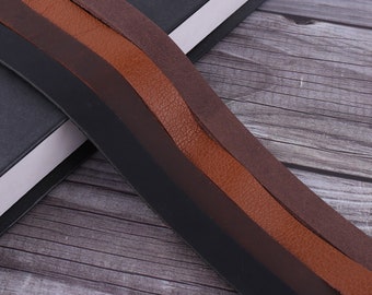 1/2 inch Genuine leather straps lace cord,black/camel leather lace/leather for bracelet,cowhide leather straps/Leather Necklace/Bag Straps