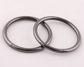 Gunmetal O Ring 2 pulgadas (50 mm) NO soldada O Hebilla Correa Correa Hebilla Correa O Anillo Cuero Artesanía Hardware Anillo para correa Hebilla Bolsa Cuero