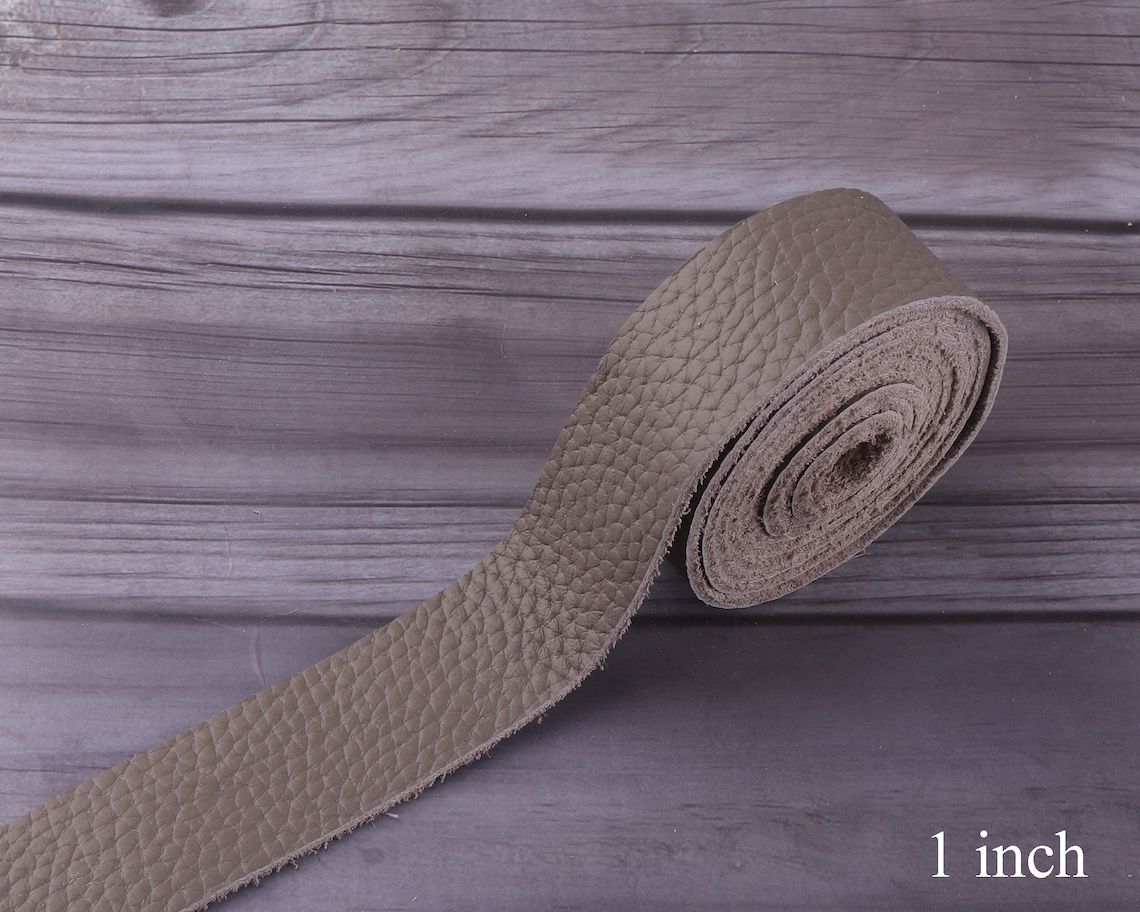 Tiefgrau echtes Leder StrapLederStreifen flache Lederriemen Etsy