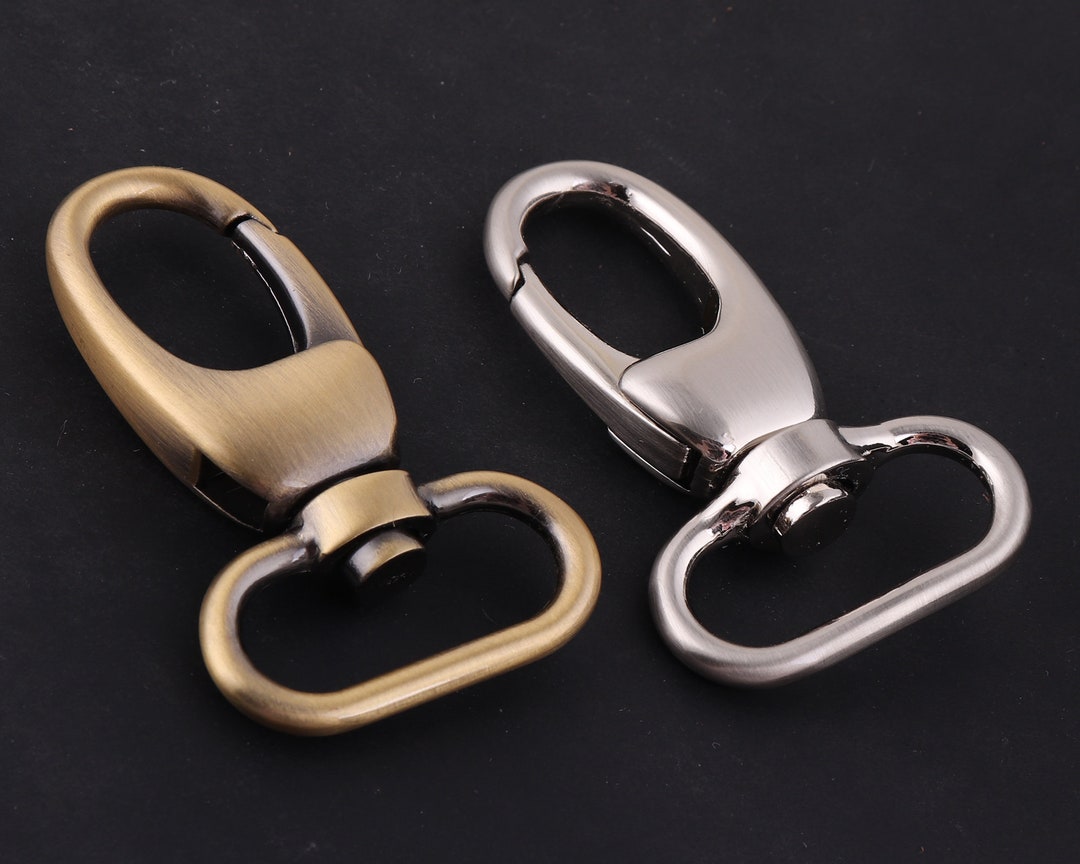 Buy Swivel Clasp Swivel Hook for Purse Push Gate Hook,125 Mmbronze and  Silver Swivel Snap Hook,swivel Clip Lobster Clasp Strap/bag Hardware Online  in India 