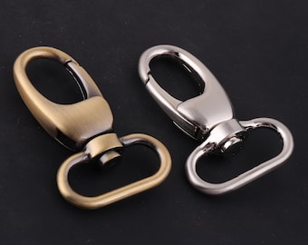 swivel clasp swivel Hook for purse push gate hook,1"(25 mm)Bronze and silver Swivel Snap Hook,swivel clip lobster clasp strap/bag hardware