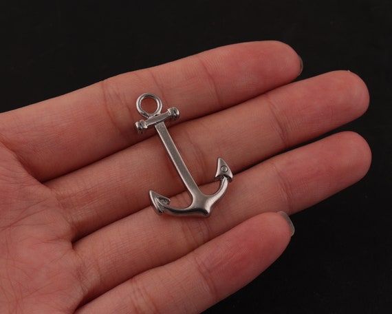 3mm Stainless Steel Silver Boat Anchor Pendant Charms-anchor Charms,ocean  Sailing Jewelry,charm Bracelet,small Anchor Charm,anchor Jewelry -   Canada