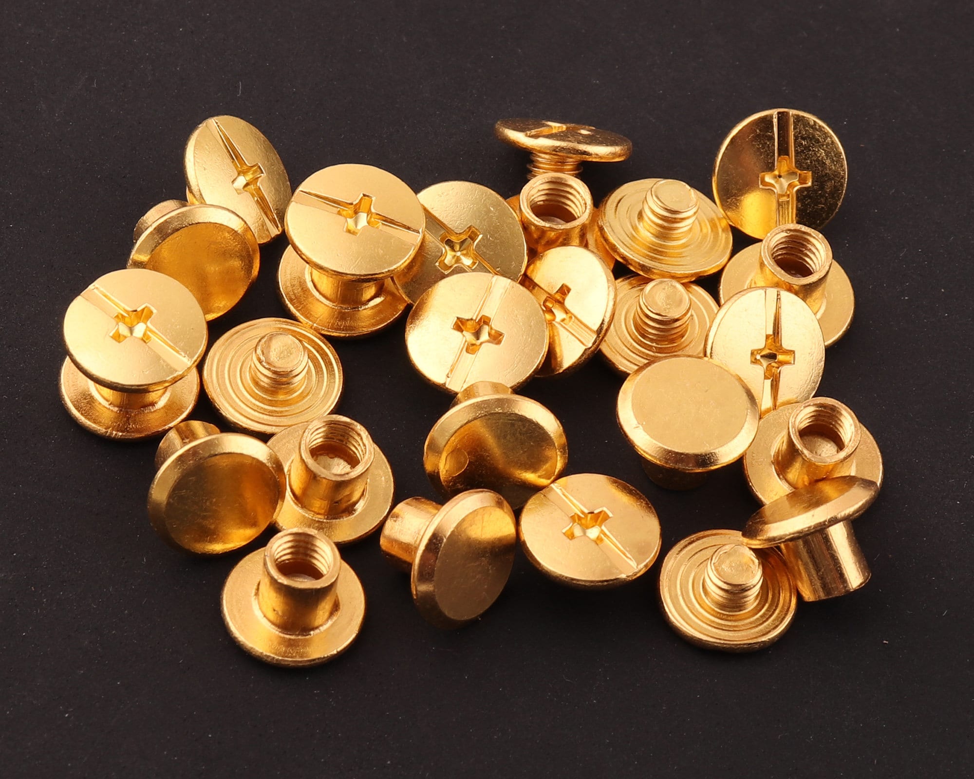 Authentic Louis Vuitton 10mm gold Snap Button Rivet For Replacement Parts