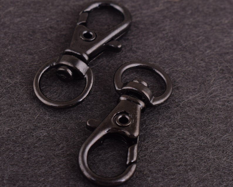 swivel hook,zinc alloy swivel clasps,Dog Clasp,Swivel clasp for dog collarleash 10 Pcs 38 inch gunmetal lobster clasp-Lobster Swivel 9mm
