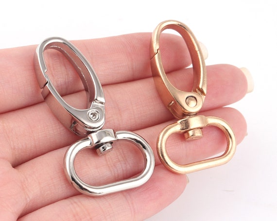 3/4snap Hooks Swivel Clasp Clips,purse Clasp Swivel Lobster Clasp Push Gate  Hooks Purse Bag Handbag Clasps Strap Purse Clip Key Ring Clip 