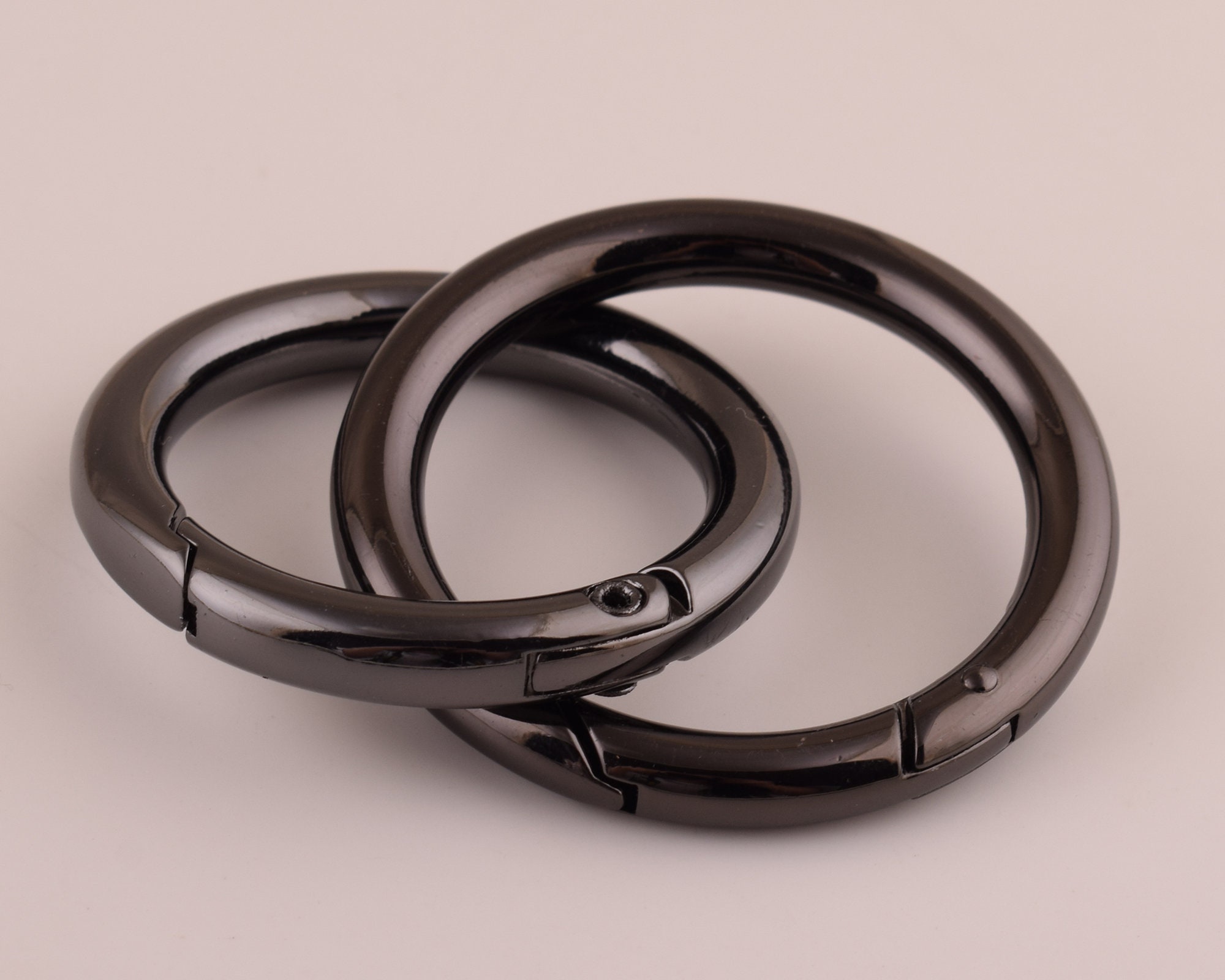 Oval Spring Gate Ring Push Gate Rings Bag Ring Clips Snap Hooks for Purses  3828mm 4pcs 